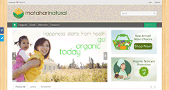 Desktop Screenshot of matahariorganic.com